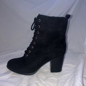 Black Suede Booties